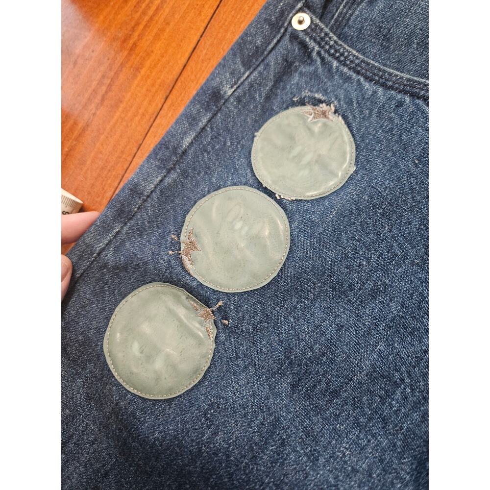 History Iceberg IT 42 US 37 Ombre Dip Dye Wide Leg Jeans Mens Made In Italy - Picture 8 of 14